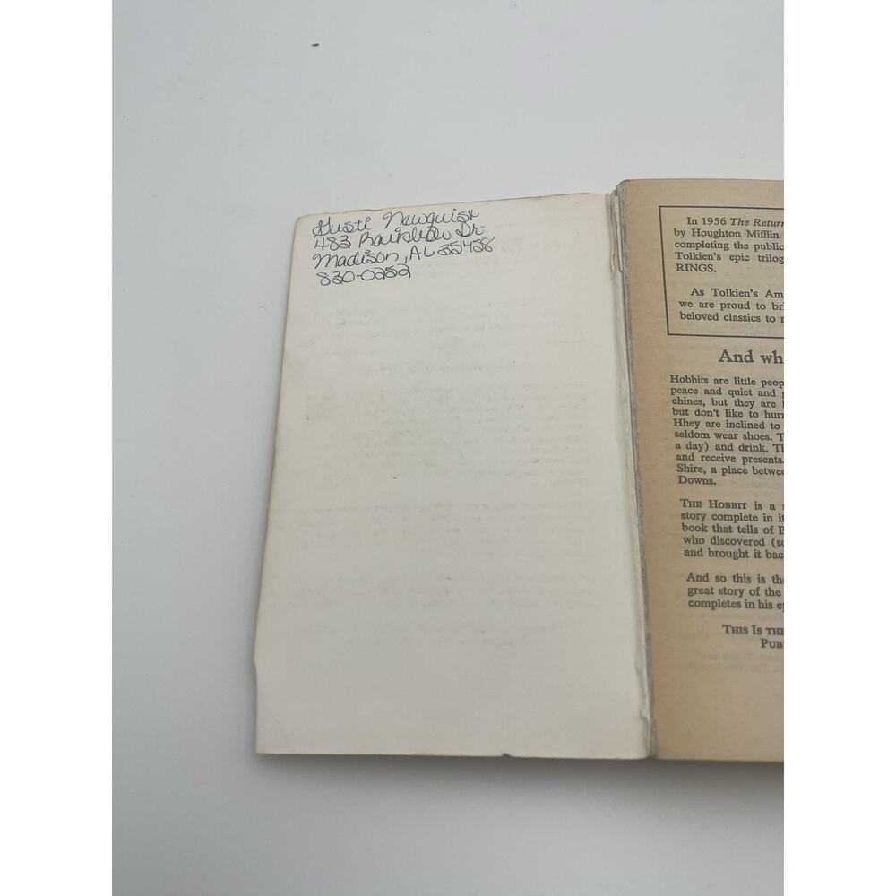 Lord of the Rings JRR Tolkien Box Set 1986 Ballantine 4 Paperback Books, Hobbit - Picture 9 of 16